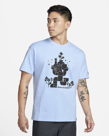 Camiseta Nike Sportswear Hombre Azules Claro | UIMRD-2415