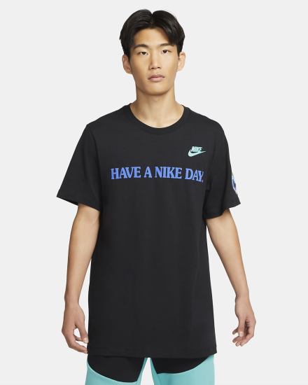 Camiseta Nike Sportswear Hombre Negras | KGFEW-0438