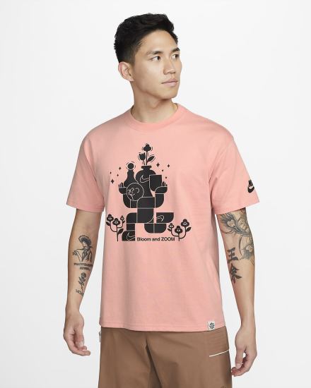 Camiseta Nike Sportswear Hombre Rosas | AZHYU-2416