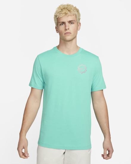 Camiseta Nike Sportswear Hombre Turquesa | VBOHD-0873