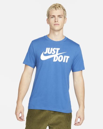 Camiseta Nike Sportswear JDI Hombre Azules Oscuro Blancas | ONUXK-1973