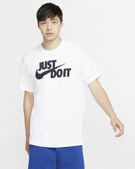 Camiseta Nike Sportswear JDI Hombre Blancas Negras | PKVWF-3892