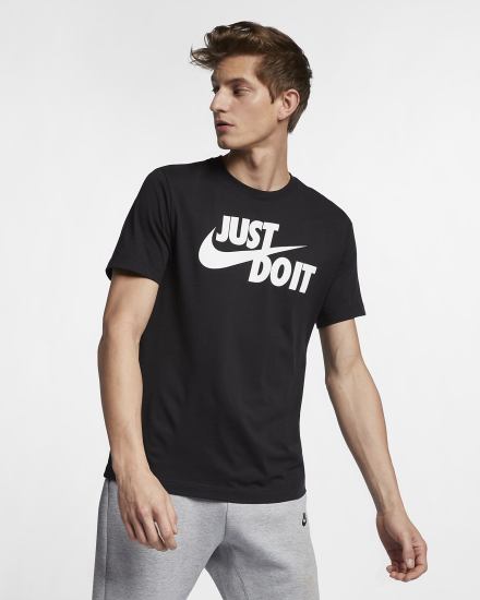 Camiseta Nike Sportswear JDI Hombre Negras Blancas | XOYQT-1532