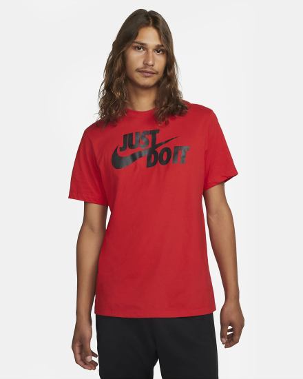 Camiseta Nike Sportswear JDI Hombre Rojas Negras | THZVC-9467
