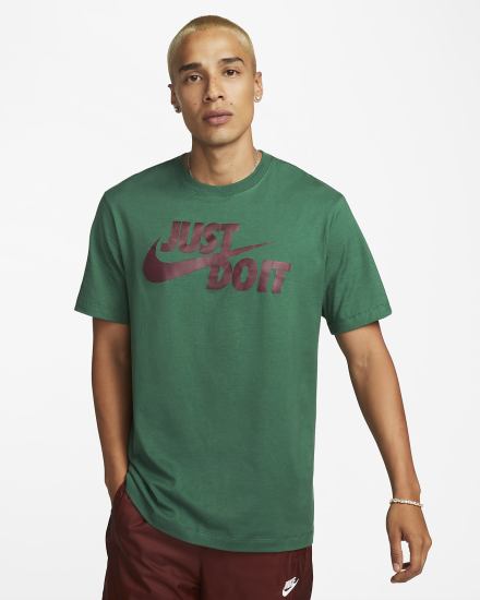 Camiseta Nike Sportswear JDI Hombre Verde | LATQF-6049