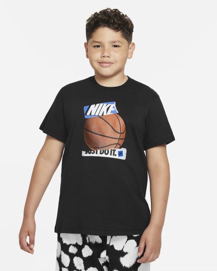 Camiseta Nike Sportswear Kids (Extended Size) Niño Negras | JTLMK-8930