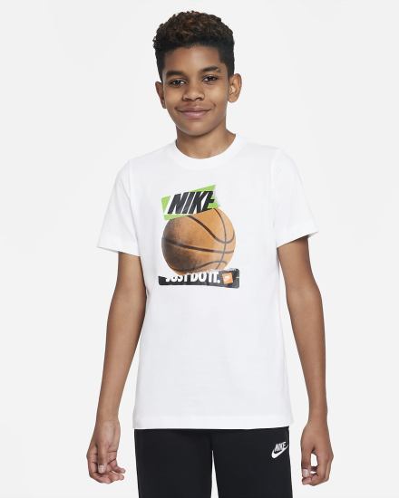 Camiseta Nike Sportswear Kids (Extended Size) Niño Blancas | RFOHI-4172