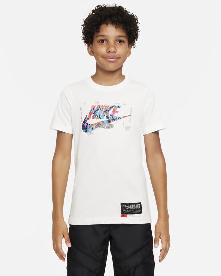 Camiseta Nike Sportswear Kids Niña Blancas | BYDAP-9527