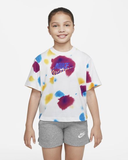 Camiseta Nike Sportswear Kids Niña Blancas | WCUXZ-1806
