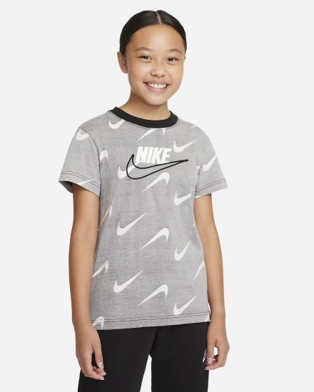 Camiseta Nike Sportswear Kids Niña Negras | AFXMZ-6210
