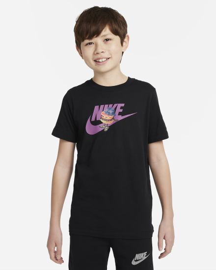 Camiseta Nike Sportswear Kids Niña Negras | BUXPV-7021