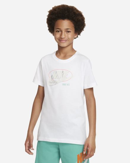 Camiseta Nike Sportswear Kids Niño Blancas | LFRKJ-3251