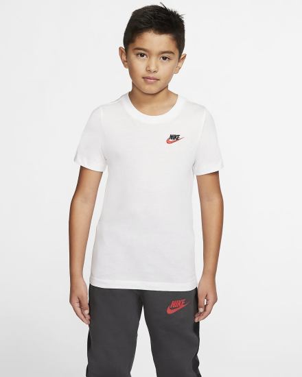 Camiseta Nike Sportswear Kids Niño Blancas Rojas | VCDGY-5290