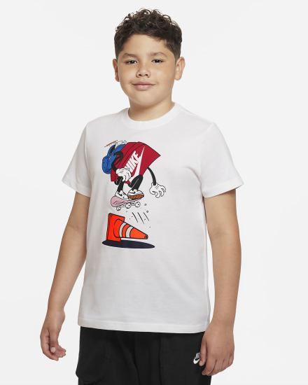 Camiseta Nike Sportswear Kids Niño Blancas | WTPJK-6549