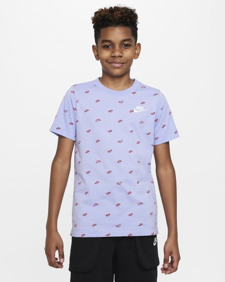 Camiseta Nike Sportswear Kids Niño Moradas | CRBFZ-6548