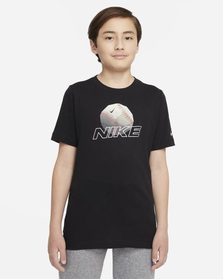 Camiseta Nike Sportswear Kids Niño Negras | ZIERQ-8027