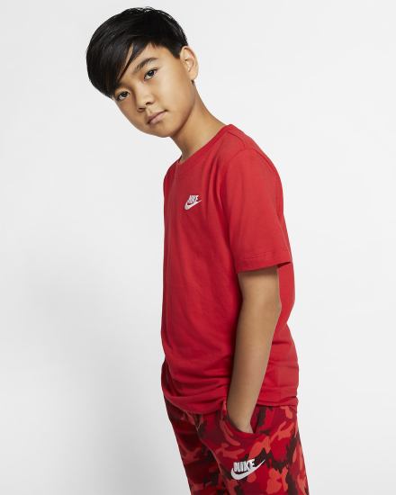Camiseta Nike Sportswear Kids Niño Rojas Blancas | WRLBF-1876
