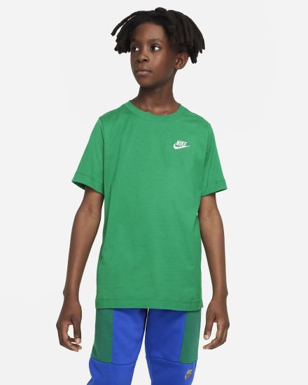 Camiseta Nike Sportswear Kids Niño Verde | QCRHU-5273