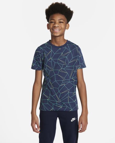Camiseta Nike Sportswear Kids Winterized Niño Azules | AJUDV-6831