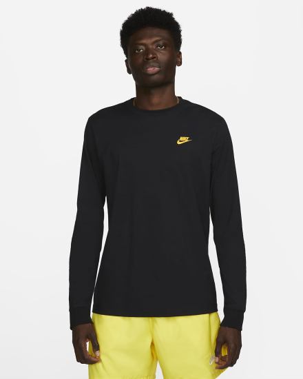 Camiseta Nike Sportswear Long-Sleeve Hombre Negras | JUFCZ-5860