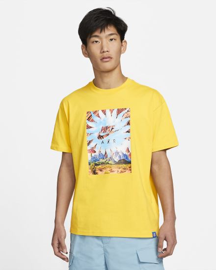 Camiseta Nike Sportswear Max90 Hombre Amarillo | GVYSN-1870