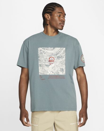Camiseta Nike Sportswear Max 90 Hombre Azules | GBUZS-6874