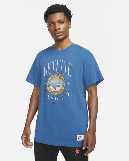 Camiseta Nike Sportswear Max 90 Hombre Azules | URQTE-3420