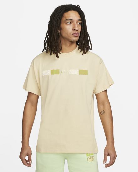 Camiseta Nike Sportswear Max 90 Hombre Amarillo Claro Verde | XPDST-9685
