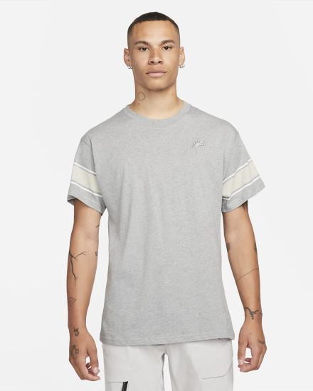 Camiseta Nike Sportswear Max 90 Varsity Hombre Gris Oscuro | JGRZA-3796