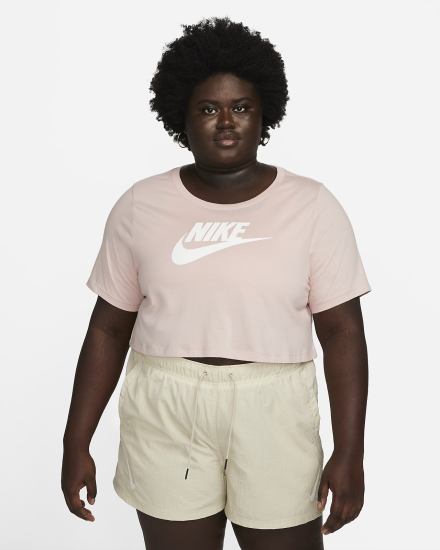 Camiseta Nike Sportswear (Plus Size) Mujer Rosas | BUGKD-3289