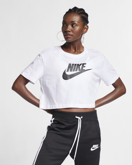 Camiseta Nike Sportswear (Plus Size) Mujer Blancas Negras | RZGXC-7506