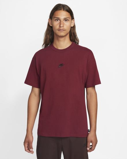 Camiseta Nike Sportswear Premium Essentials Hombre Burdeos | NBKTJ-1902