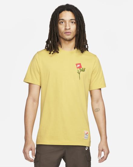Camiseta Nike Sportswear Sole Hombre Amarillo | BYMNO-1038