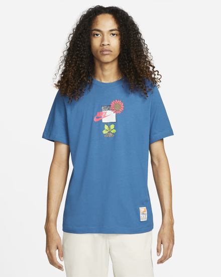 Camiseta Nike Sportswear Sole Hombre Azules Oscuro | KTACP-5274