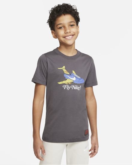 Camiseta Nike Sportswear Yeah Kids Niño Gris | HFXAY-5480