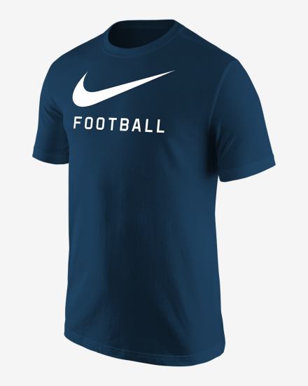 Camiseta Nike Swoosh Hombre Azul Marino | YQFSH-8645