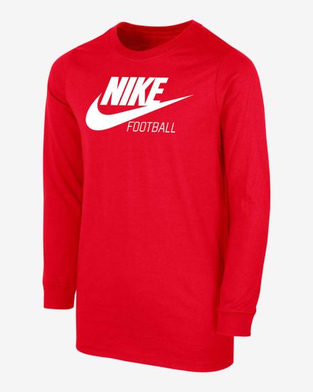 Camiseta Nike Swoosh Kids Long-Sleeve Niño Rojas | MIETW-2531