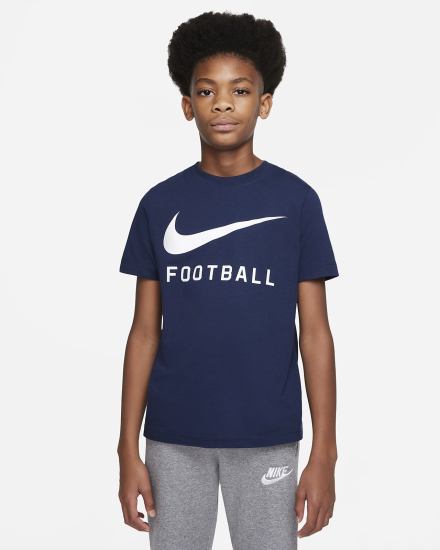 Camiseta Nike Swoosh Kids Niño Azul Marino | JYGPR-5019