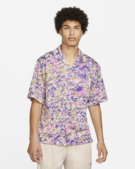 Camiseta Nike Trek Division Top Hombre Moradas | RNHSU-1402