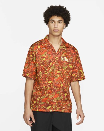 Camiseta Nike Trek Division Top Hombre Naranjas | XBDIT-5261