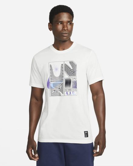Camiseta Nike Yoga Dri-FIT A.I.R. Hombre Blancas | YBHIJ-5024