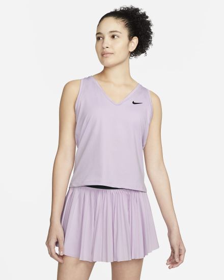 Camiseta Tirantes Nike Court Victory Tennis (Plus Size) Mujer Negras | EGLOR-4075