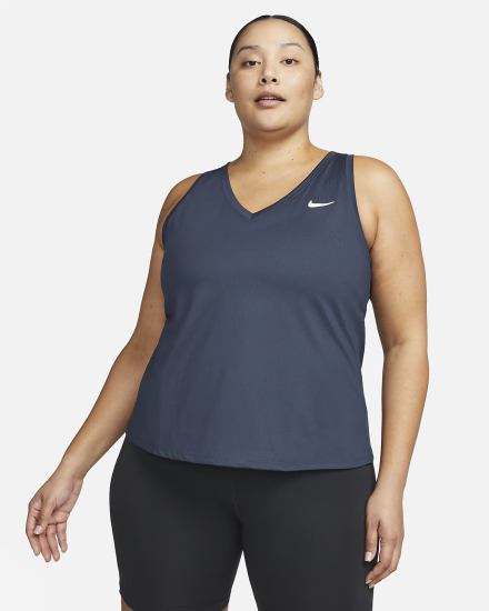 Camiseta Tirantes Nike Court Victory Tennis (Plus Size) Mujer Obsidian Blancas | FMXIG-5012