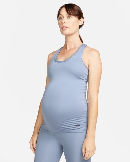 Camiseta Tirantes Nike Dri-FIT (M) (Maternity) Mujer Negras | RVSTC-8536