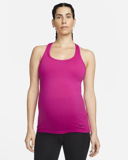Camiseta Tirantes Nike Dri-FIT (M) (Maternity) Mujer Rosas Negras | WQRLB-2406