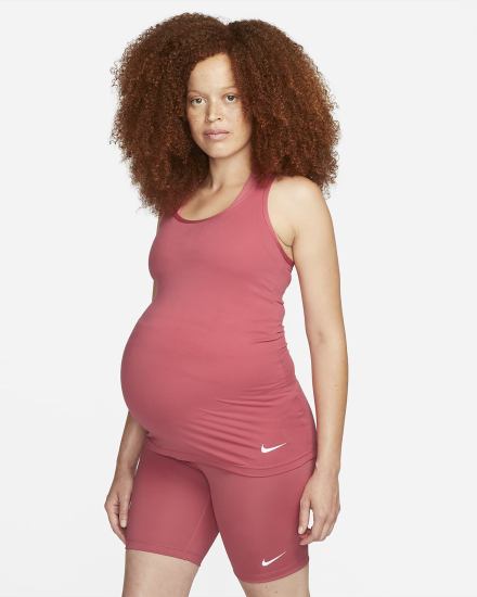 Camiseta Tirantes Nike Dri-FIT (M) (Maternity) Mujer Rosas Blancas | WRCSL-6924