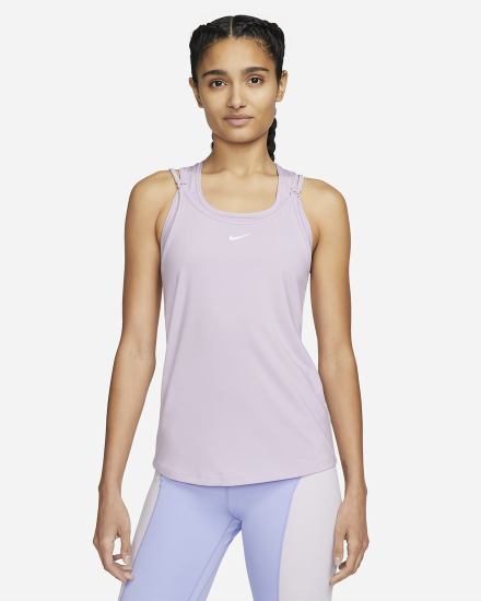 Camiseta Tirantes Nike Dri-FIT One Luxe Slim Fit Strappy Mujer Moradas | FTUGW-1278