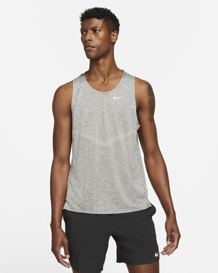 Camiseta Tirantes Nike Dri-FIT Rise 365 Running Hombre Gris | BORQY-6358