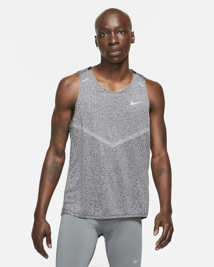 Camiseta Tirantes Nike Dri-FIT Rise 365 Running Hombre Negras | ECDNO-4287