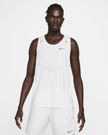 Camiseta Tirantes Nike Dri-FIT Rise 365 Running Hombre Blancas | MLNVS-4179